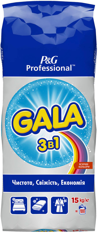 Порошок пральний GALA Expert Color, для кольорової білизни, 15кг